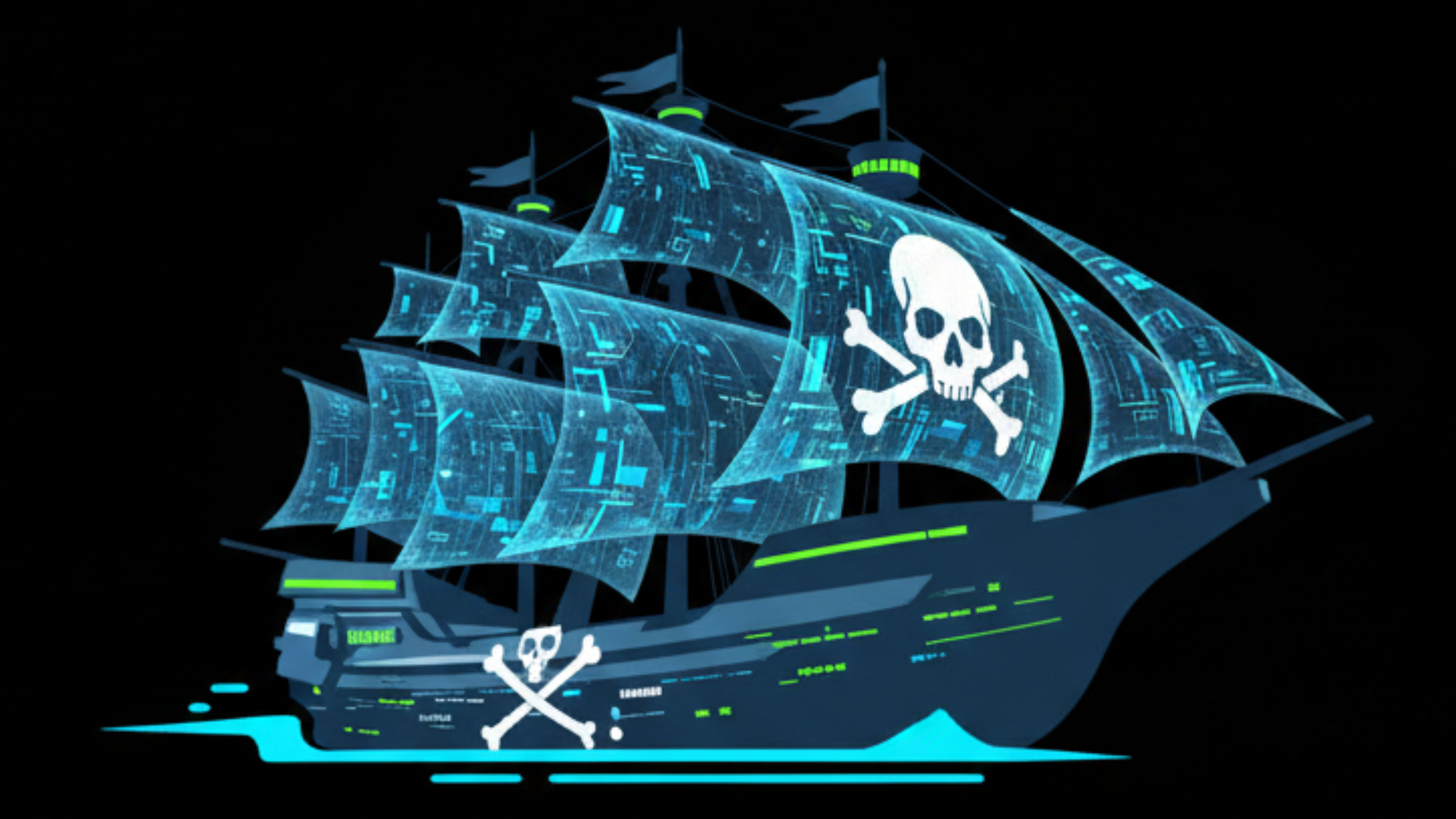 PromptBay.io Pirate Ship Logo